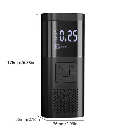6000mAh Car Tyre Inflator 12V Air Compressor Electric Pump Cordless USB Charging.