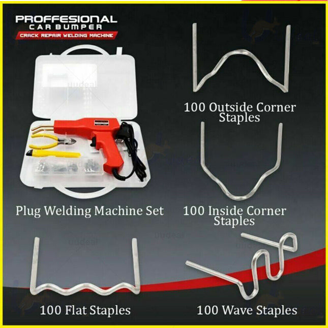 Plastic Welder Garage Tool Hot Staple Staplers Bumper Repair Welding Machine Kit.