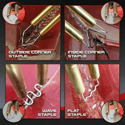 Plastic Welder Garage Tool Hot Staple Staplers Bumper Repair Welding Machine Kit.