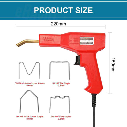 Plastic Welder Garage Tool Hot Staple Staplers Bumper Repair Welding Machine Kit.