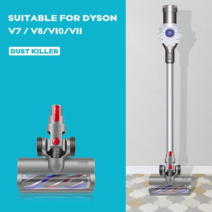 Turbo Brush Roller Head Electric Floor Carpet Head LED For Dyson V7 V8 V10 V11 V15.