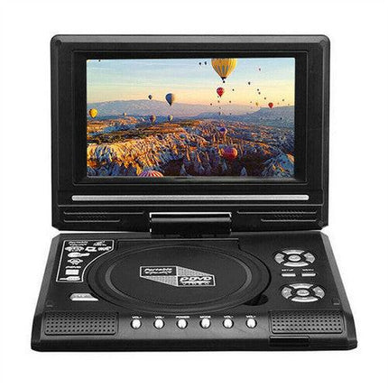 7Inch Portable Dvd Player CD Card Hd 16:9 Lcd Large 270-Degree Rotation Screen.