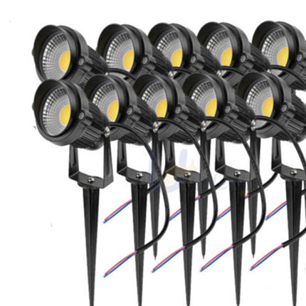 10X 12V LED waterproof Outdoor Garden Spotlights landscape light Lamp Yard Flood.