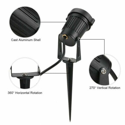 10X 12V LED waterproof Outdoor Garden Spotlights landscape light Lamp Yard Flood.