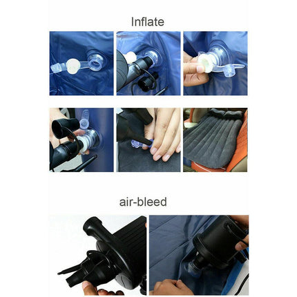 Inflatable Car Back Seat Mattress Portable Camping Travel Air Bed.