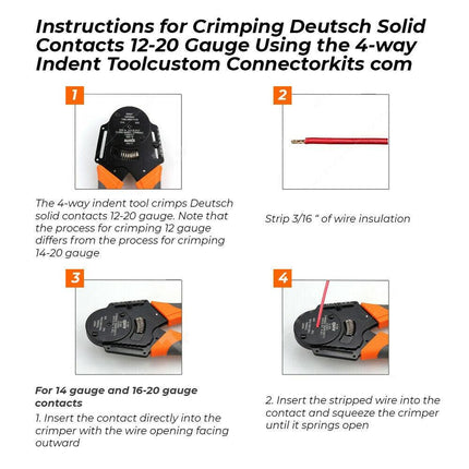 600PCS Deutsch DT Connector Plug Kit With Genuine Deutsch Crimp Tool Auto Marine.