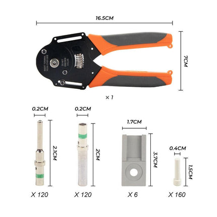 600PCS Deutsch DT Connector Plug Kit With Genuine Deutsch Crimp Tool Auto Marine.