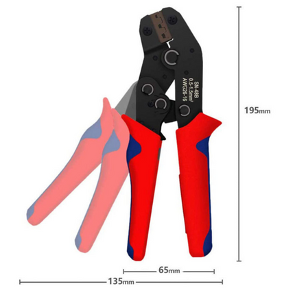 Assorted Waterproof Insulated Electrical Wiring Connectors Crimp Terminals Plier.