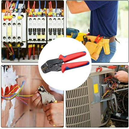 Assorted Waterproof Insulated Electrical Wiring Connectors Crimp Terminals Plier.