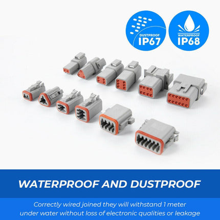 1000PCS Deutsch DT Connector Plug Kit With Genuine Deutsch Crimp Tool Auto Marine.
