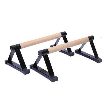 1 Pair Parallettes Set Push-up Parallel Bar Stretch Double Rod Stand Fitness.