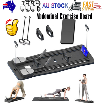 Abdominal Exercise Board Push Up Board Pilates Reformer Set Fitness Equipment.