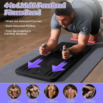 Abdominal Exercise Board Push Up Board Pilates Reformer Set Fitness Equipment.