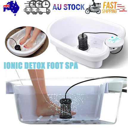 Ion Ionic Detox Foot Bath Spa Machine Tub Array Cell Cleanse for Health Tool Set.