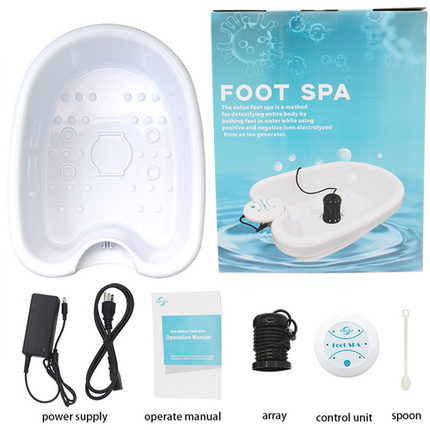 Ion Ionic Detox Foot Bath Spa Machine Tub Array Cell Cleanse for Health Tool Set.