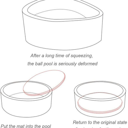 90x30cm Ocean Ball Play Pit Soft Baby Kids Paddling Foam Pool Child Barrier Toy.