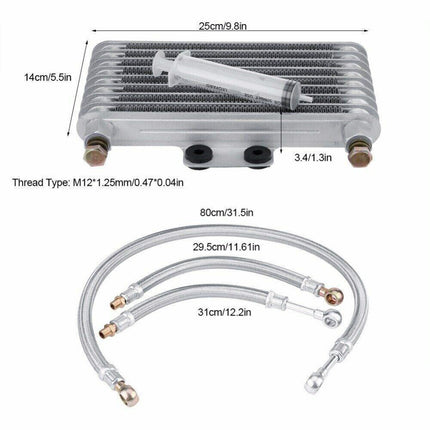 New 125ml Motorcycle Oil Cooler Cooling Radiator Kit For Honda CB CG 100CC-250CC.