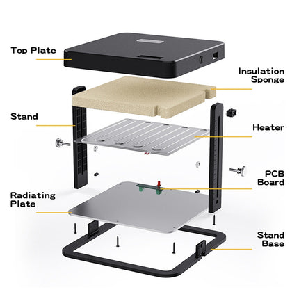 13W Chick Brooder Heating Plate 27x27cm Chicken Coop Heater Duck Poultry Warmer.