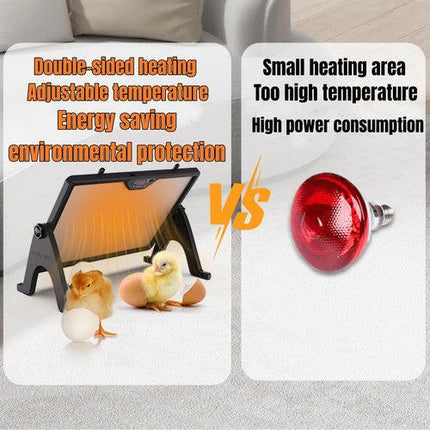Chick Brooder Heating Plate Chicken Coop Heater Dual-Sided Duck Poultry Brooder.