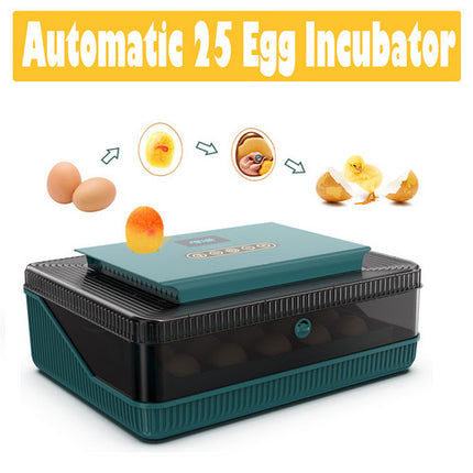 Digital Led Fully Automatic 25 Egg Incubator Hatch Turning Chicken Eggs Poultry.