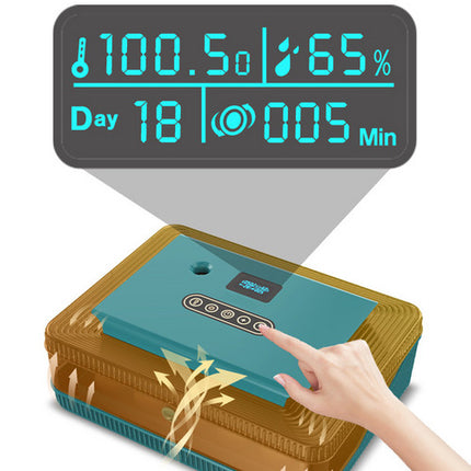 Digital Led Fully Automatic 25 Egg Incubator Hatch Turning Chicken Eggs Poultry.