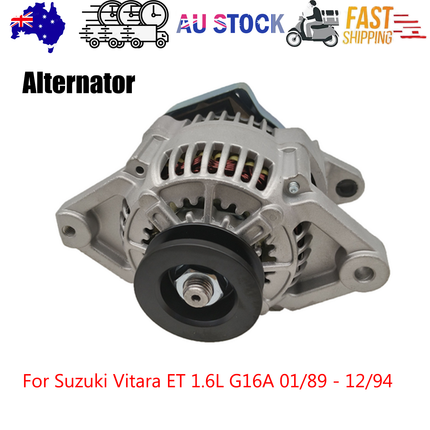 Alternator Suitable for Suzuki Vitara ET 1.6L G16A 01/89 - 12/94 Alternator AU.