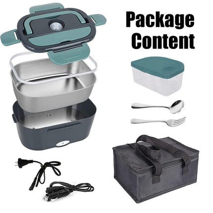 Electric Lunch Box Food Warmer Portable Leakproof Food Heater Car Home Picnic.