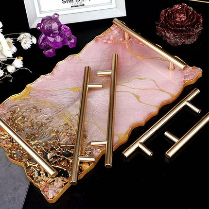 Large Safe Silicone Tray Mould Artist Mold Irregular Coaster Resin Craft Art DIY + 2 Handles.