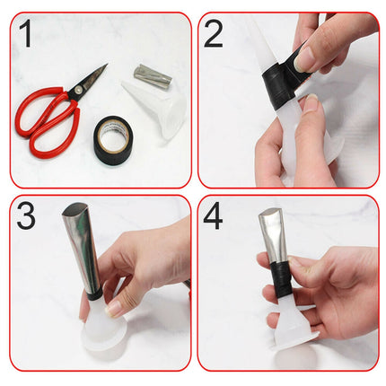 17 Caulking Finisher Caulk Nozzle Applicator Sealant Finishing Scraper Tools.