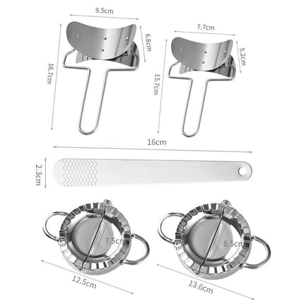 Dumpling Maker Set Stainless Steel Dough Press Making Mold Mould Tool AU.