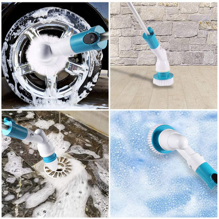 Electric Cordless Spin Scrubber Super Power Scrubber Turbo Scrub Clean Brush.