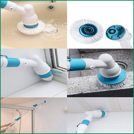 Electric Cordless Spin Scrubber Super Power Scrubber Turbo Scrub Clean Brush.