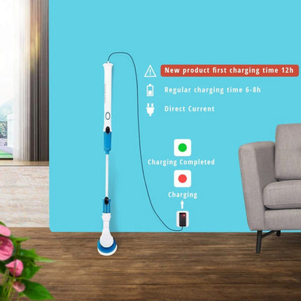 5PCS Rechargeable Spin Scrubber Electric Turbo Scrub Cleaning Brush Cordless Kit.