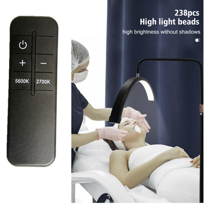 Beauty Half Moon Floor Fill Lamp LED Lash Light for Tattoo Salon Eyelash Makeup.