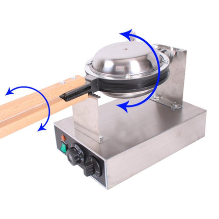Commercial Electric Egg Puff Bubble Cake Waffle Egg Maker Machine Nonstick.
