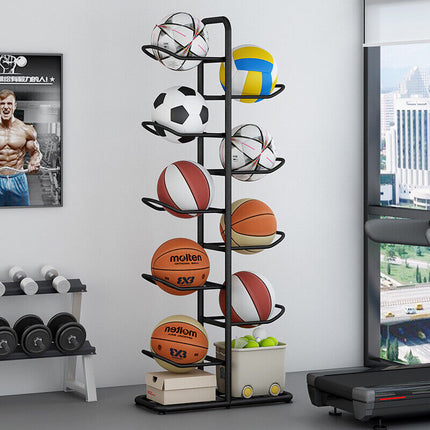 Basketball Soccer Storage Rack Sport Ball Organizer Ball Holder Display Stand.