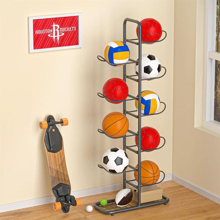 Basketball Soccer Storage Rack Sport Ball Organizer Ball Holder Display Stand.