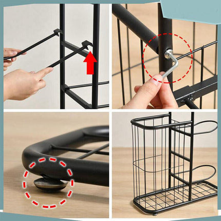 Basketball Soccer Storage Rack Sport Ball Organizer Ball Holder Display Stand With Basket.