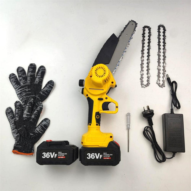 36V 8" Mini Cordless Electric Chainsaw 2XBattery 36V Wood Cutter Rechargeable.