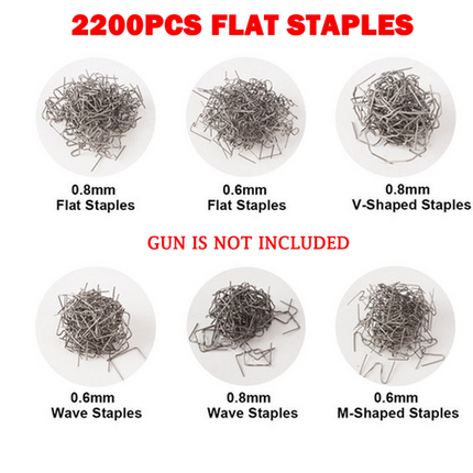 2200PCS Plastic Welder Garage Tool Hot Staple Staplers Bumper Repair Welding Kit.