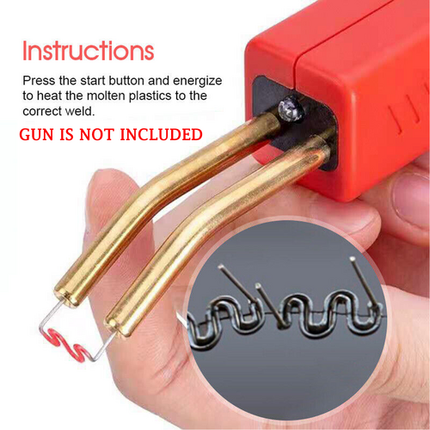 2200PCS Plastic Welder Garage Tool Hot Staple Staplers Bumper Repair Welding Kit.