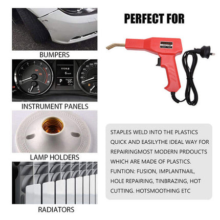 Plastic Welder Garage Tool Hot Staple Staplers Bumper Repair Welding Machine Kit.