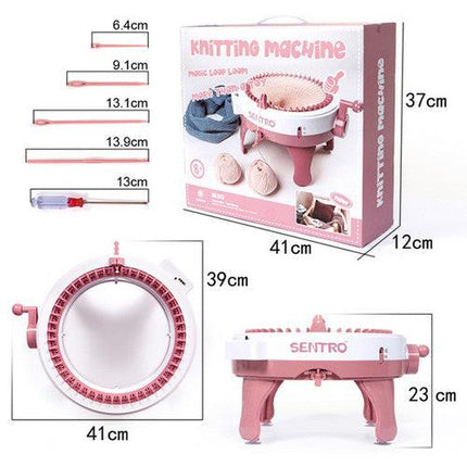 48 Needles DIY Knitting Machine Weaving Swift Yarn Fiber String Ball Wool Winder.