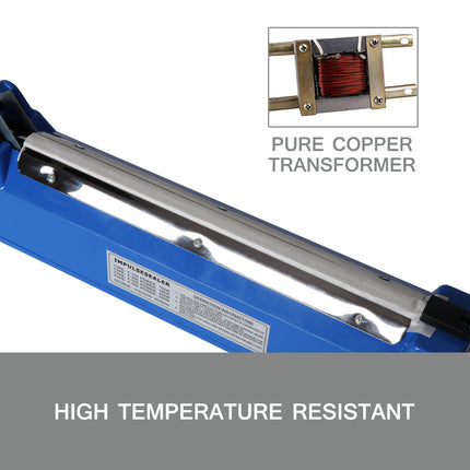 300mm Impulse Heat Sealer Sealing SAA Machine Electric Plastic Poly Bag.