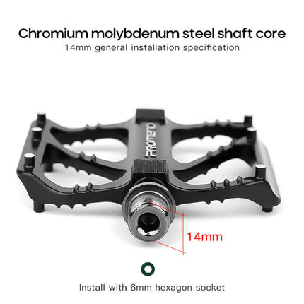 1 Pair Bicycle Pedal Mountain Road Bike Cycling Anti Slip Bearing Pedals.