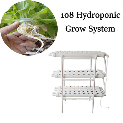 108 Plant Sites Hydroponic Grow Tool Kit Vegetable Garden Hydroponic Grow System.