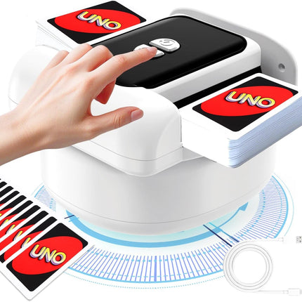2 Deck Automatic Card Shuffler Board Game Poker Playing Cards Shuffling Machine.
