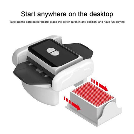 2 Deck Automatic Card Shuffler Board Game Poker Playing Cards Shuffling Machine.