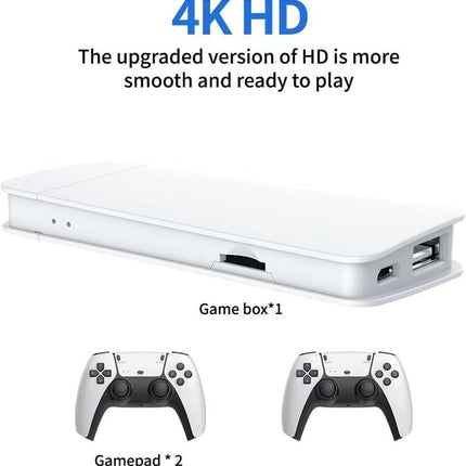 M15 40000+4K HDMI TV Video Game Stick Retro Gaming Console 2 Wireless Controller.