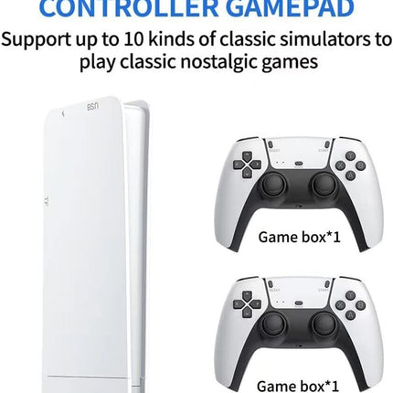 M15 40000+4K HDMI TV Video Game Stick Retro Gaming Console 2 Wireless Controller.